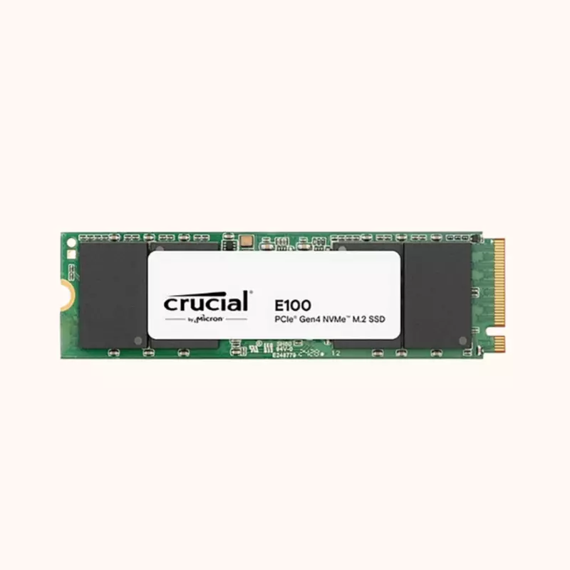 Crucial E100 480GB PCIe Gen4 2280 NVMe M.2 SSD
