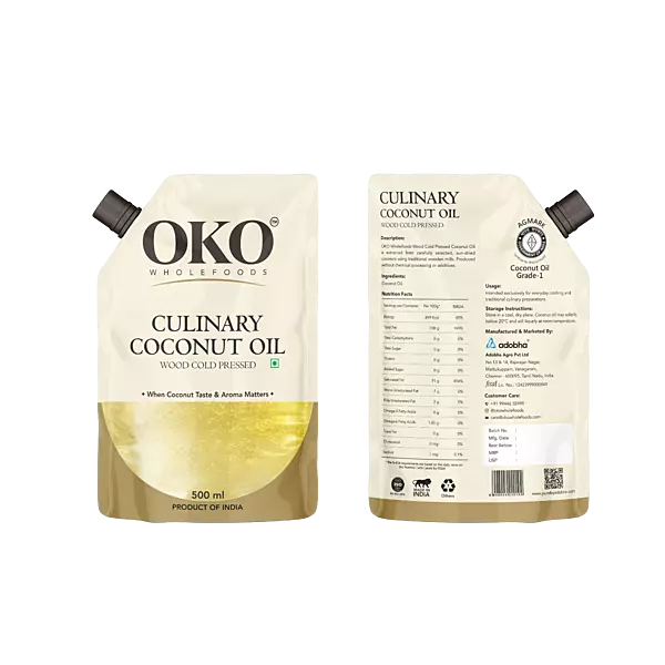Culinary Wood Cold Pressed Coconut Oil – 500 ml