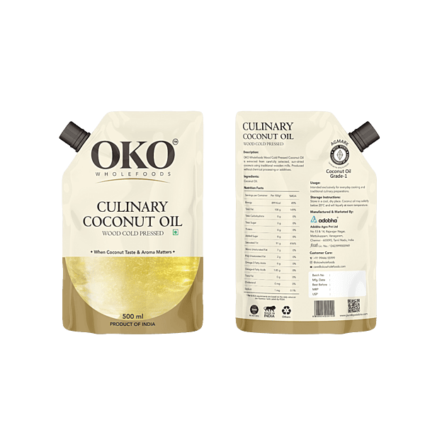 Culinary Wood Cold Pressed Coconut Oil – 500 ml