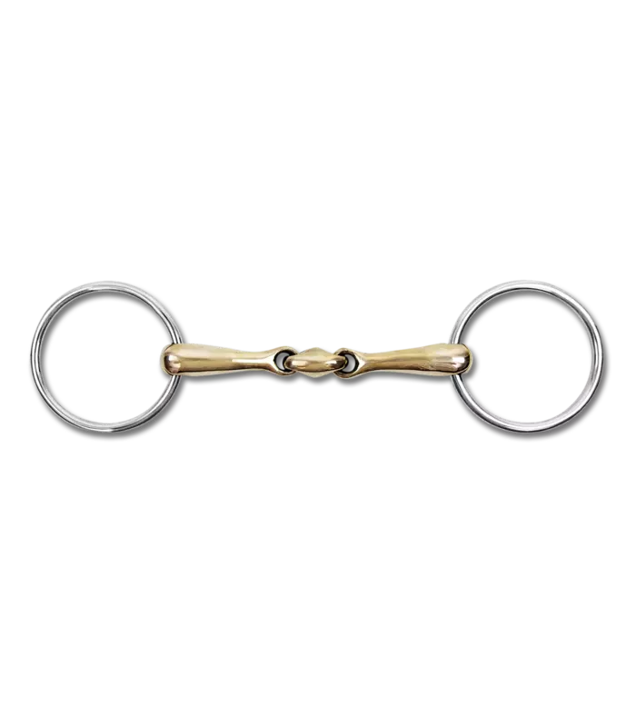 Waldhausen Cupris/ Cooper Snaffle Bit, Double Jointed