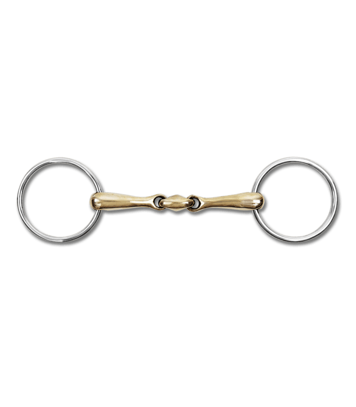 Waldhausen Cupris/ Cooper Snaffle Bit, Double Jointed