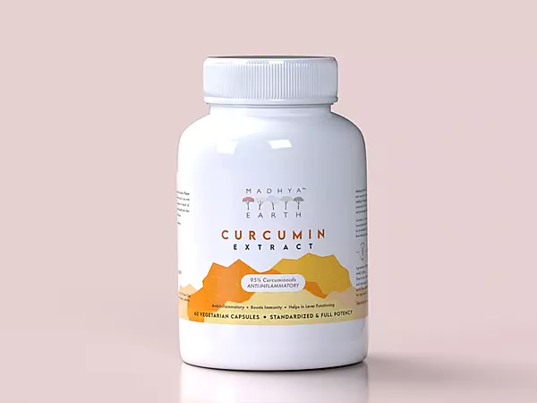 Curcumin Extract Veg Capsules 60pcs - Madhya Earth