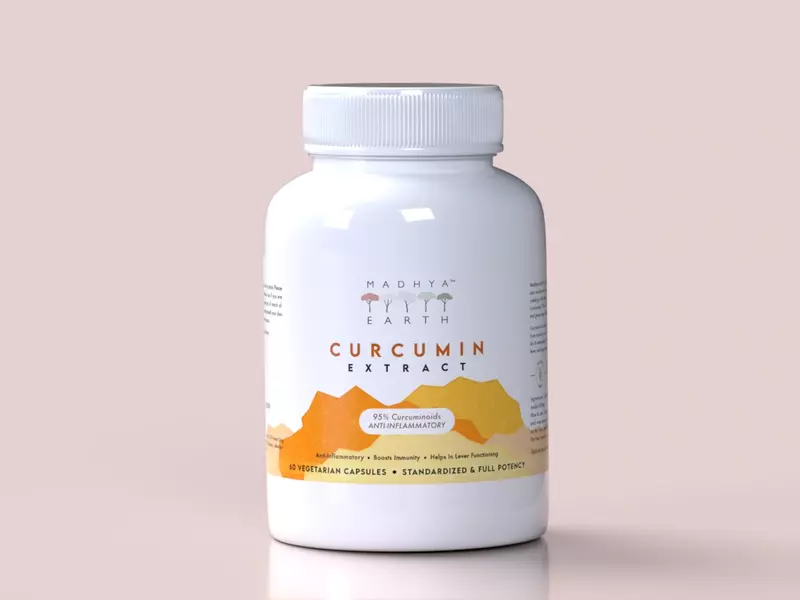 Curcumin Extract Veg Capsules 60pcs - Madhya Earth