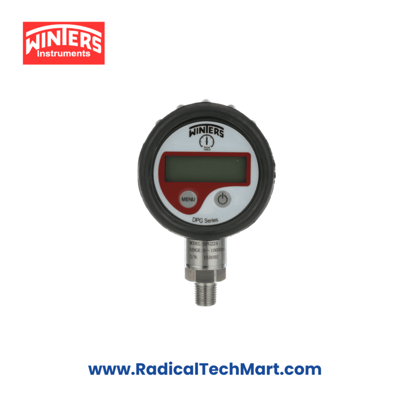 Winters DPG Digital Pressure Gauge with 316L Diaphragm and Backlight Display