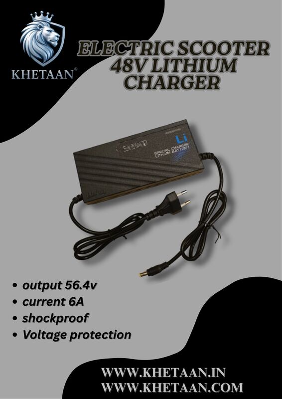 E scooter 48v 6A lithium charger