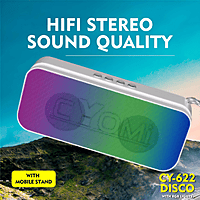 Cyomi 622 Disco Gaming Cabinet – RGB Lighting, Stylish Design, Black