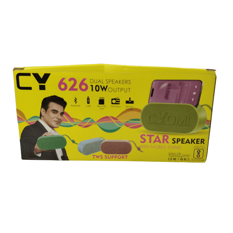 Cyomi 626 Dual Speaker Gaming Cabinet – Built-in Speakers, Mobile Stand, Black