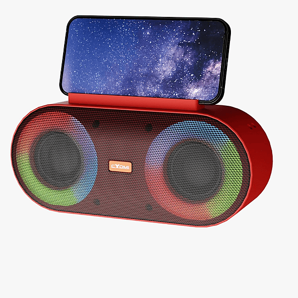 Cyomi 640 Bassking Gaming Cabinet – Built-in Bass Speaker, RGB Design, Black