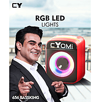 Cyomi 656 Bass King Gaming Cabinet – Built-in Bass Speaker, RGB Design, Black