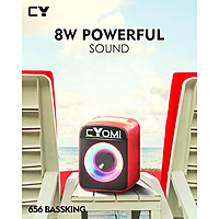 Cyomi 656 Bass King Gaming Cabinet – Built-in Bass Speaker, RGB Design, Black