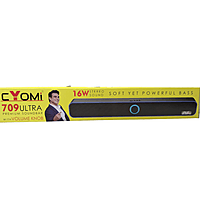 Cyomi 709 Ultra Sound Bar Gaming Cabinet – Built-in Sound Bar, RGB Design, Black