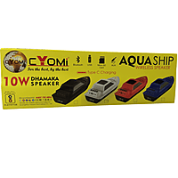 Cyomi Aqua Ship Wireless Speaker – Portable Design, Powerful Sound, Black