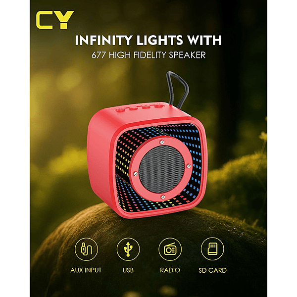 Cyomi Star 677 Bluetooth Speaker – Wireless Audio, Portable Design, Black