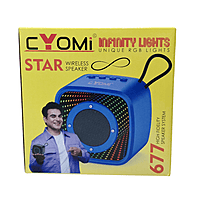 Cyomi Star 677 Bluetooth Speaker – Wireless Audio, Portable Design, Black