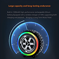 Cyomi Disco 666 Wireless Speaker – RGB Lighting, Bluetooth Audio, Portable Design