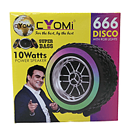 Cyomi Disco 666 Wireless Speaker – RGB Lighting, Bluetooth Audio, Portable Design