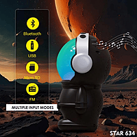 Cyomi Space Man STAR 634 Bluetooth Speaker – Portable Design | High-Quality Sound