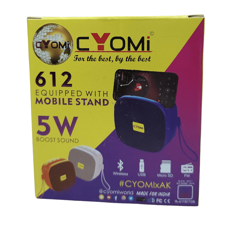 Cyomi Wireless Speaker 612 – Portable Bluetooth Speaker for Music