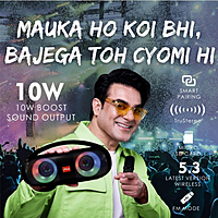 Cyomi CY660 Karaoke Wireless Speaker – Bluetooth Audio, Mic Support, Portable Design