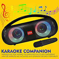Cyomi CY660 Karaoke Wireless Speaker – Bluetooth Audio, Mic Support, Portable Design