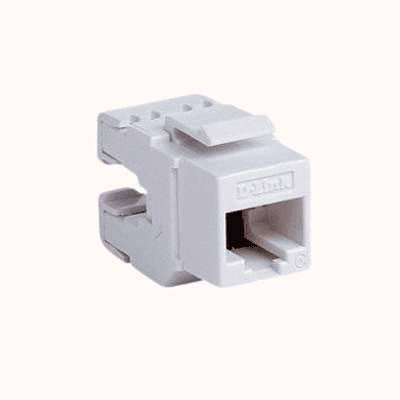 D Link Cat6 Lan Keyston I/O (KJ-C6WHI1B21)