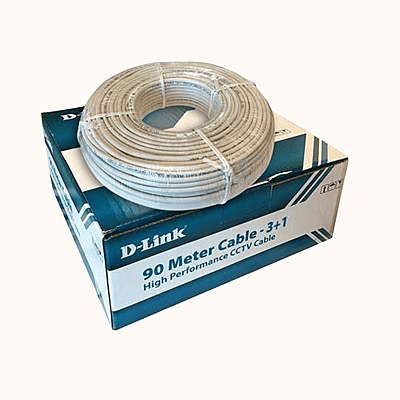 D-Link Cable  CCTV WIRE 3+1 90MTR (DCC-WHI-90)