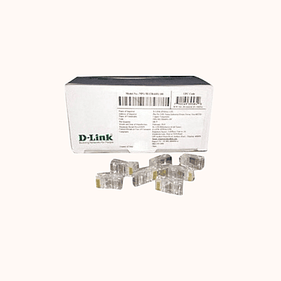 D-Link Cat 5 Rj 45 Cable Connector - Pack Of 100 Pieces, White (NPG-5 E1 TRA031-100))