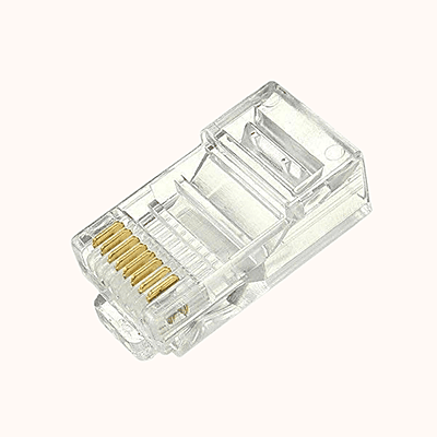 D-Link Cat 5 Rj 45 Cable Connector - Pack Of 100 Pieces, White (NPG-5 E1 TRA031-100))