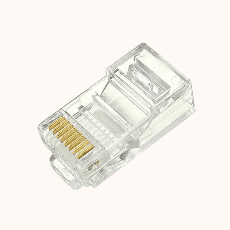 D-Link Cat 5 Rj 45 Cable Connector - Pack Of 100 Pieces, White (NPG-5 E1 TRA031-100))