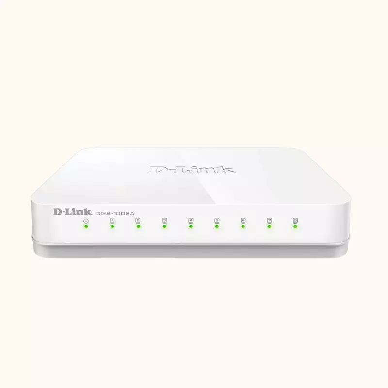 D-Link8-Port Gigabit Easy Desktop Switch (DGS-1008A) New - Buy Online India