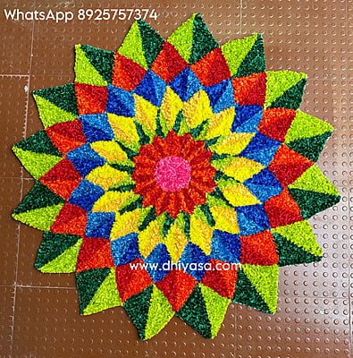 Rangoli Mat - D002 - 3 feet