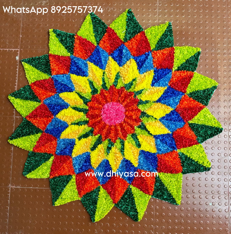Rangoli Mat - D002 - 3 feet