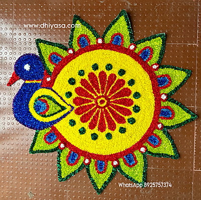 Rangoli Mat - D003 - 3 feet