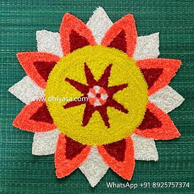 Rangoli Mat - 3D008 - 3 feet