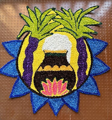 Rangoli Mat - 3D010 - 3 feet