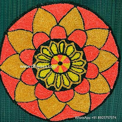 Rangoli Mat - 3D013 - 3 feet