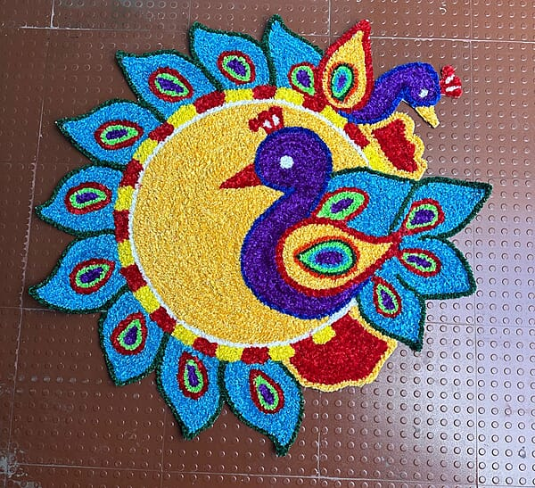 Rangoli Mat - 3D017 - 3 feet