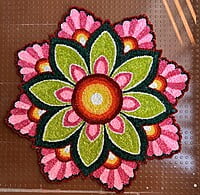 Rangoli Mat - D030 -3ft