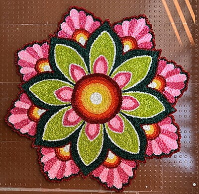 Rangoli Mat - D030 -3ft