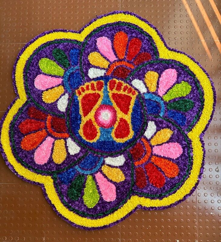 Rangoli Mat - D034 - 3ft Rangoli Mat - D034 - 3ft