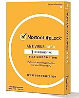 Norton Antivirus Basic – 1 Device – 12 months – (Activation Key Card)