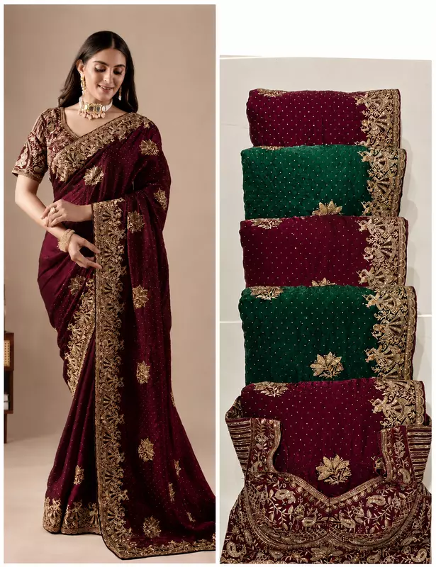 Silk Saree ThreadWork Jarkan-D1015 GM