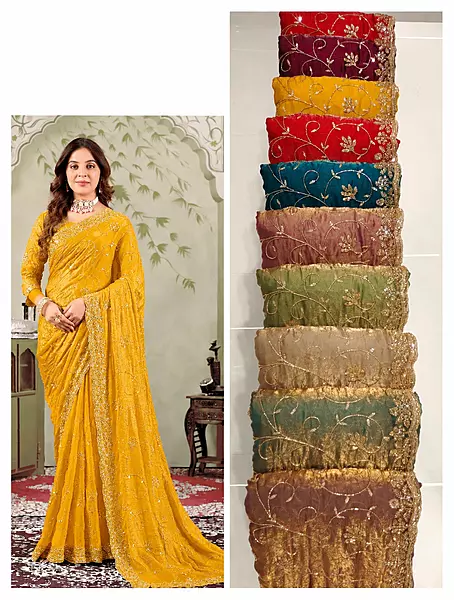 Silk Saree ThreadWork Jarkan-D1037