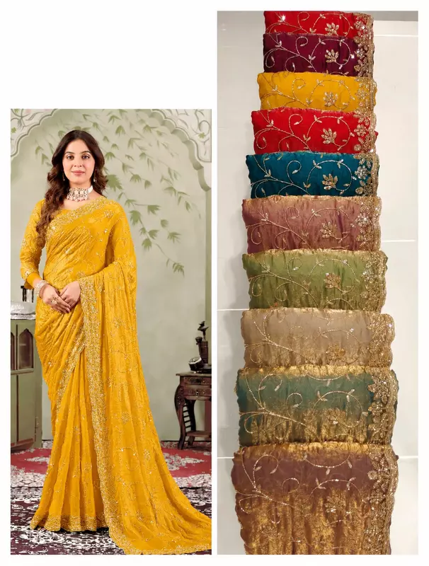 Silk Saree ThreadWork Jarkan-D1037