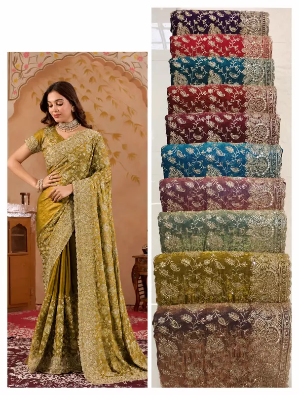 Silk Saree ThreadWork Jarkan-D1056