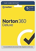 Norton 360 Deluxe |5 Users 1 Year|Total Security for PC, Mac, Android or iOS | PC Cloud Back Up