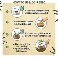 Coir Disc – Compact Coco Peat Disc for Seed Germination