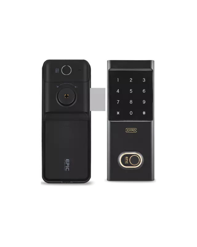 Epic ES - FF731G Digital Door Locks with Pin Number, Entry Option, Rfid Card, Fingerprint (Outer / Inner Body), Mechanical Key, Smart App