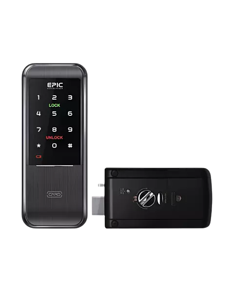 Epic Triplex 3Way Mortise Digital Door Lock with Manual Key, Password and RFID