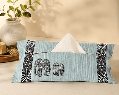 ELEPHANT FABRIC TISSUE COVER
